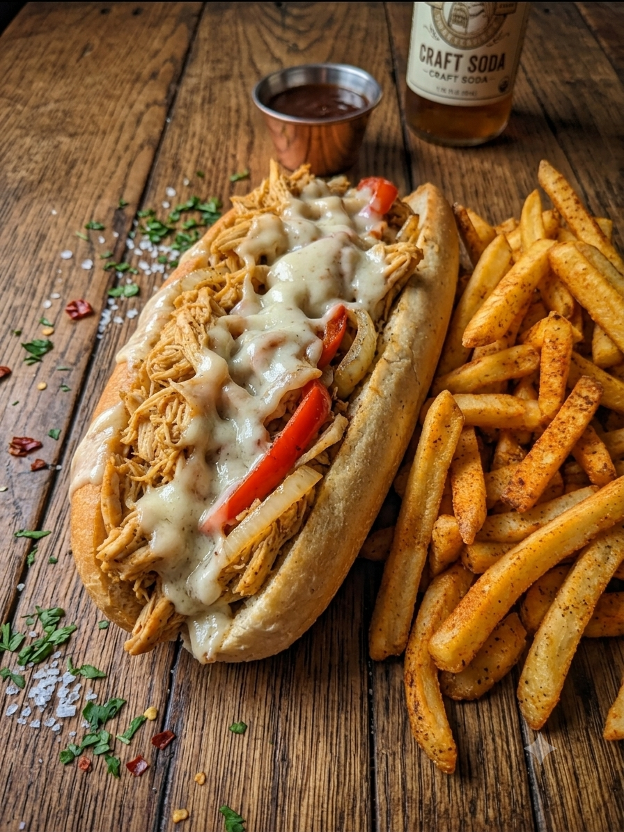 CHICKEN PHILLY & FRIES