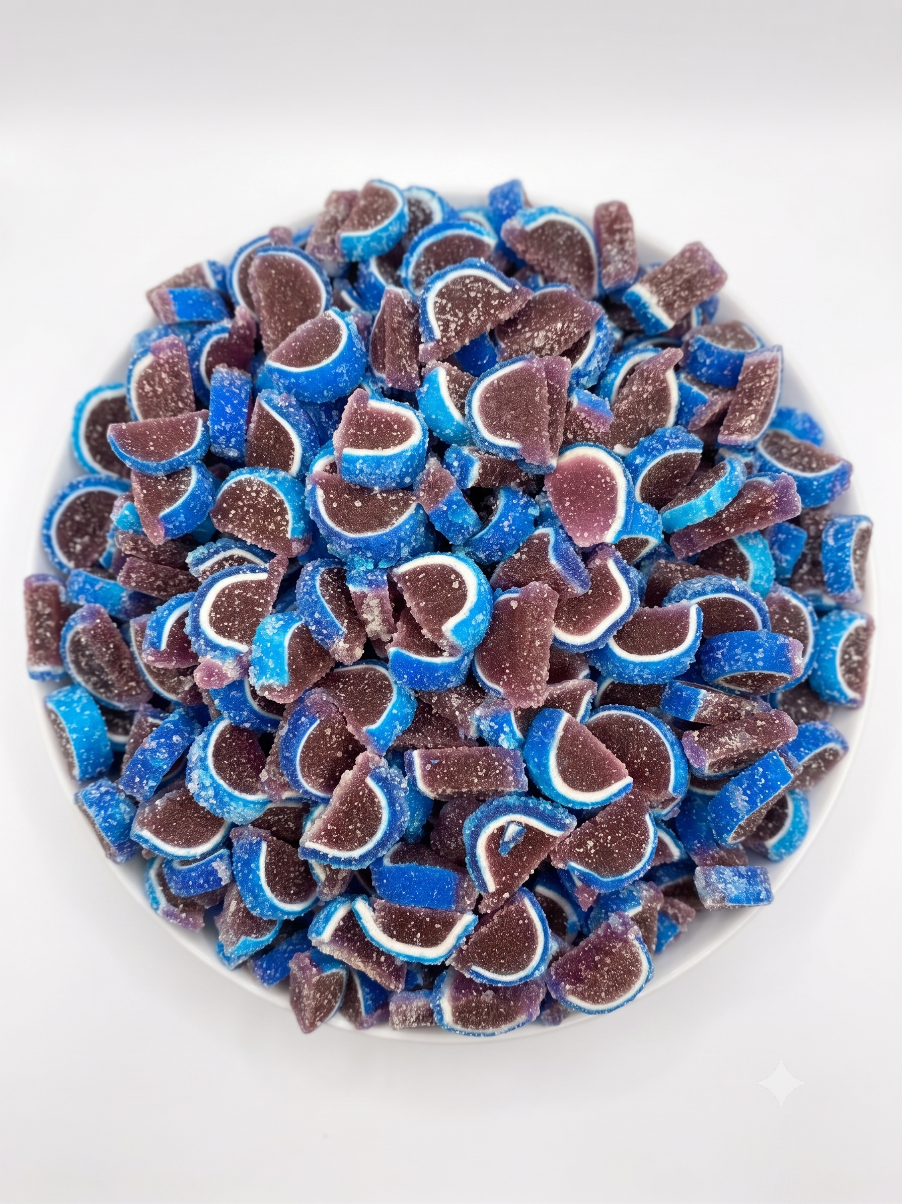 Cavalier Mini Fruit Slices Unwrapped BLUEBERRY Soft Jelly  5lb