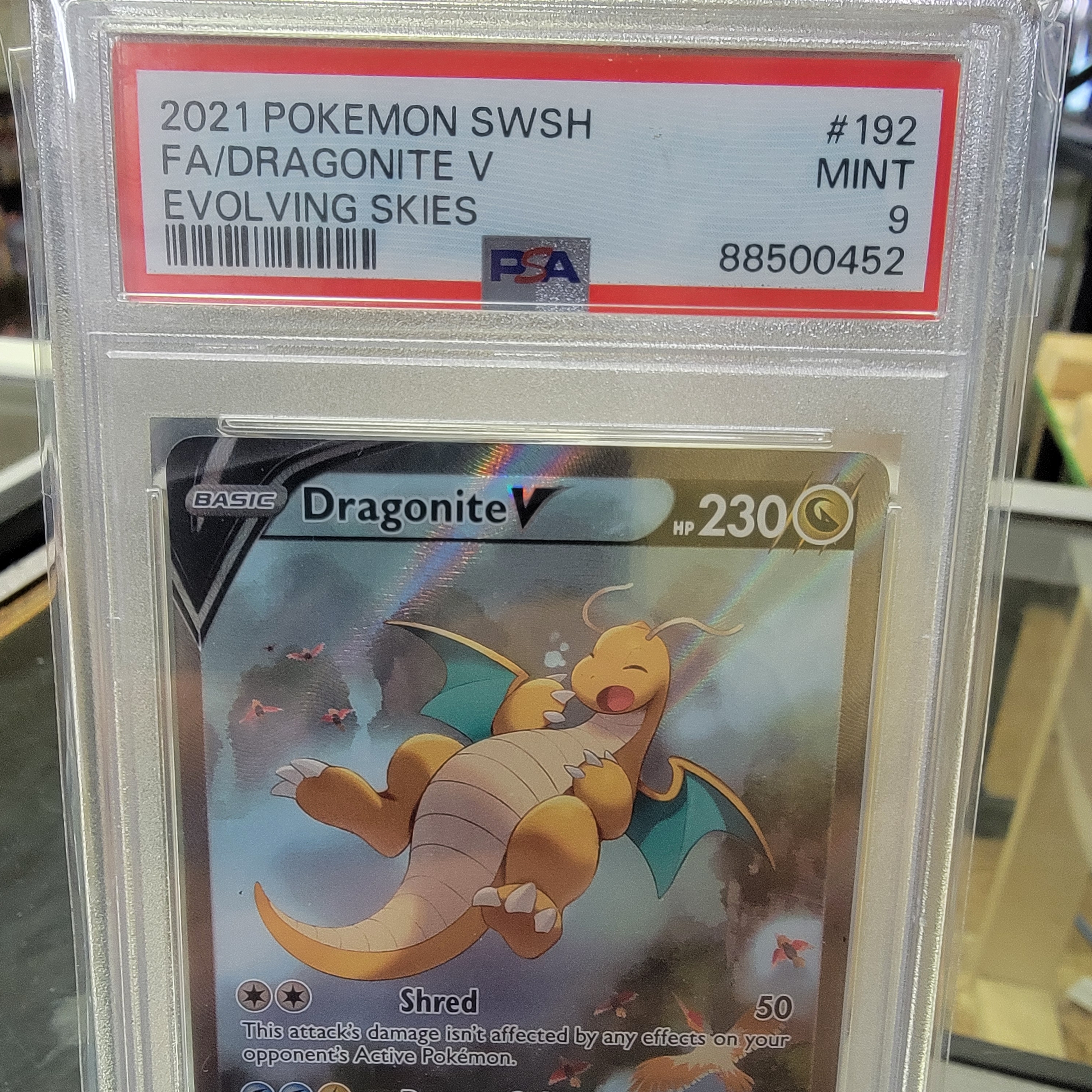 Psa 9 Dragonite V Alt Art Graded Card