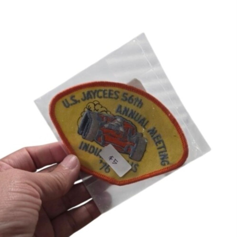 Vtg Indianapolis 1976 Embroidered Souvenir Patch U.S. Jaycees 56th Annual Mtg