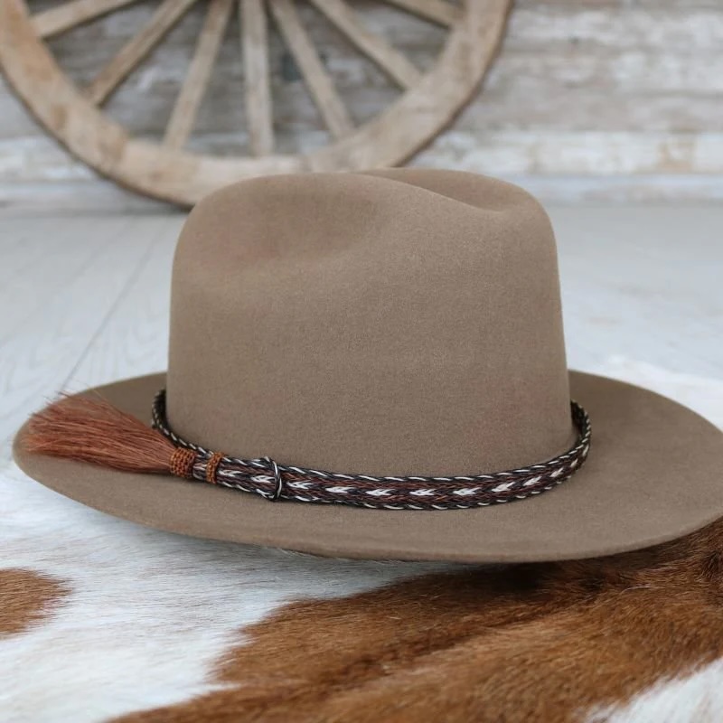 Willow - Horsehair Braided Single Tassel Hat Band – Duster | Handwoven in Ecuador
