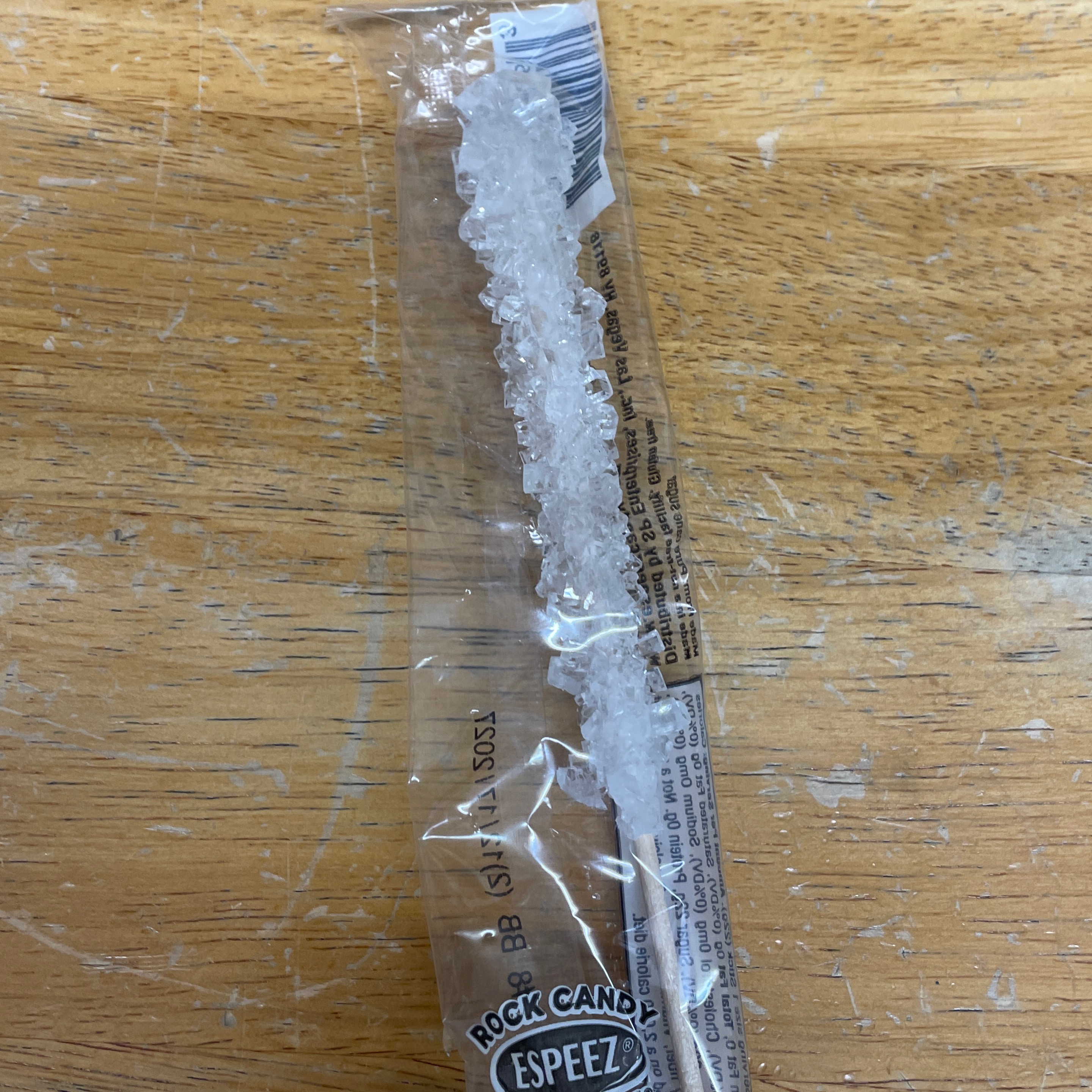 Rock Candy on a Stick - White Sugar