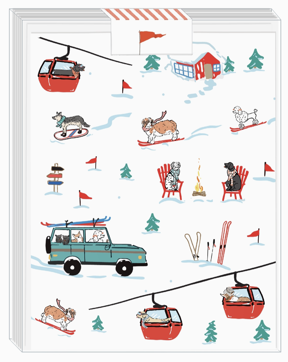 Ski Dogs Boxed Set Notecards