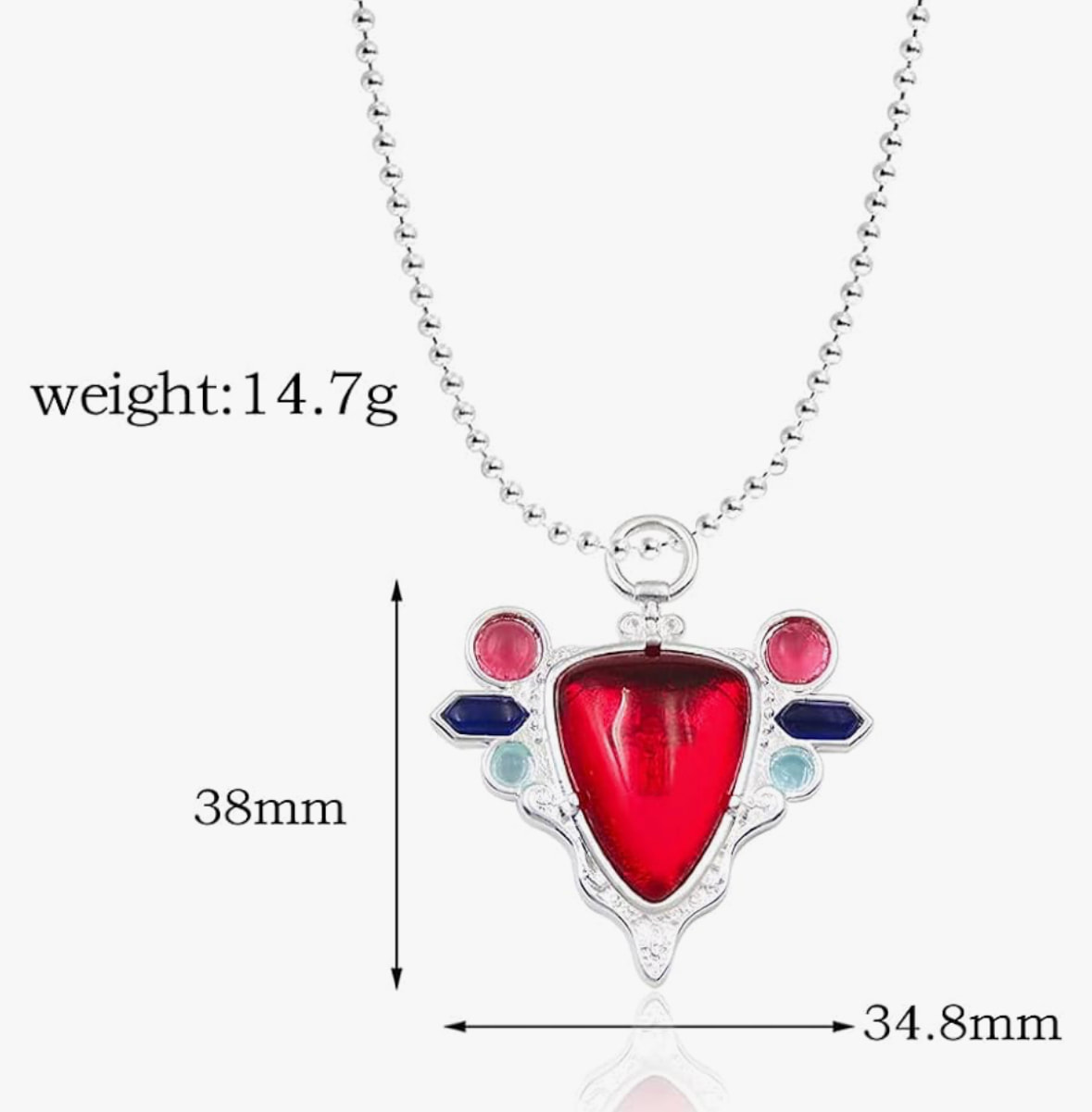 Necklace: Anime JoJo Red Stone, image 3