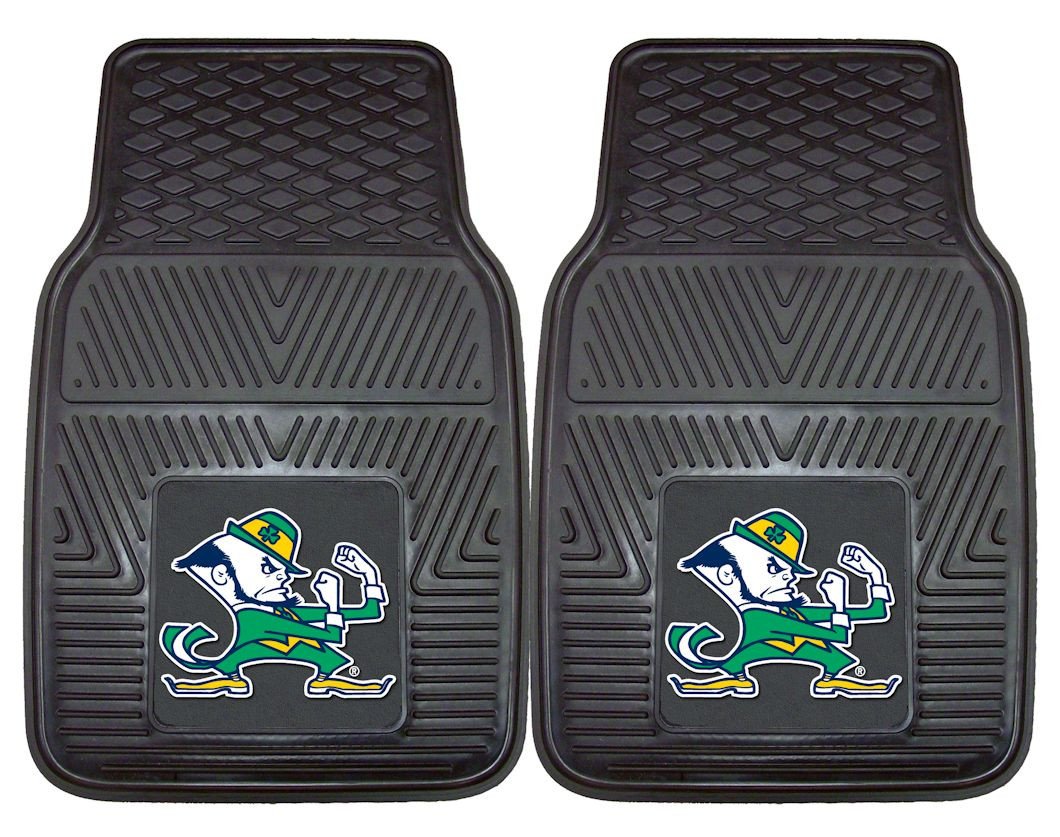 Notre Dame Fighting Irish Heavy Duty 2-Piece Vinyl Car Mats