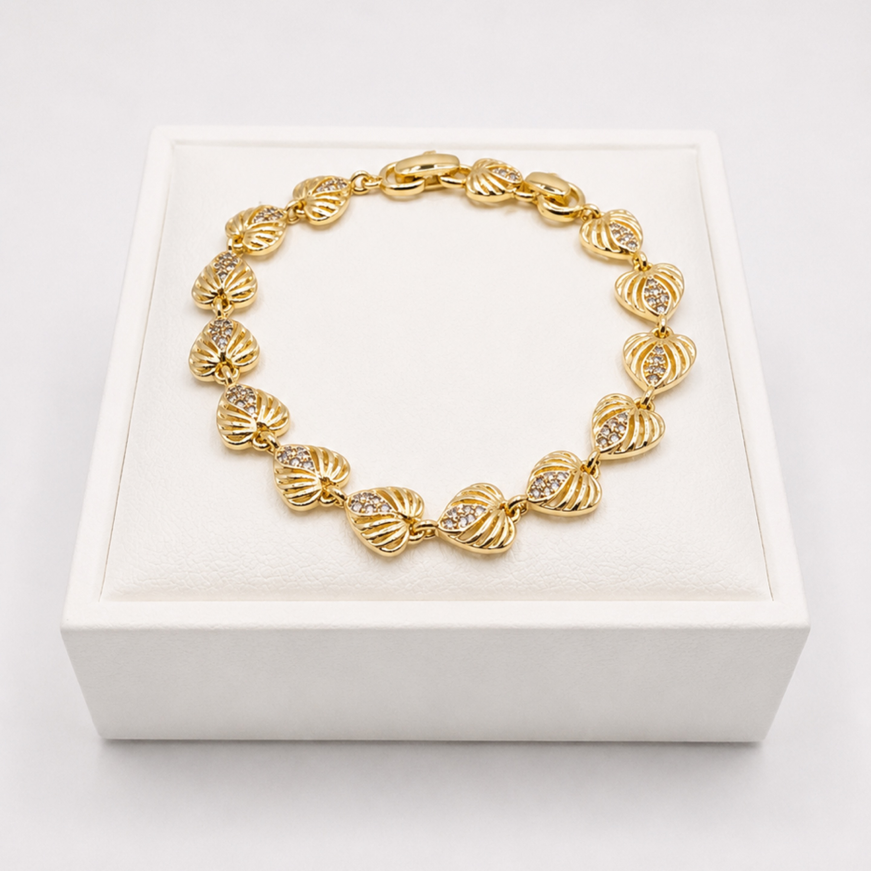 Gold Heart Bracelet 