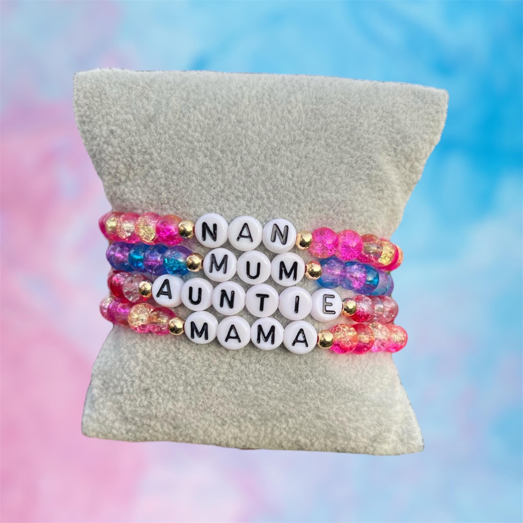 Personalized Beaded Name Bracelet: Custom Letter Word Jewelry, Mother’s Day gift view 4