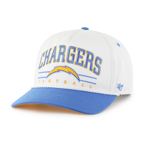 Los Angeles Chargers White Roscoe TT '47 Brand Hitch RF Snapback Hat