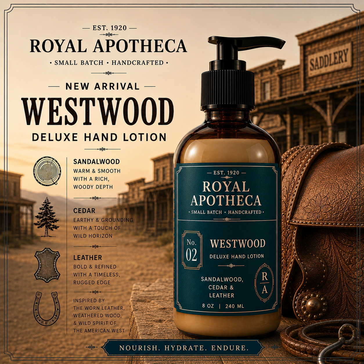 Westwood - No.2 - Hand & Body Lotion - 8oz Pump Bottle