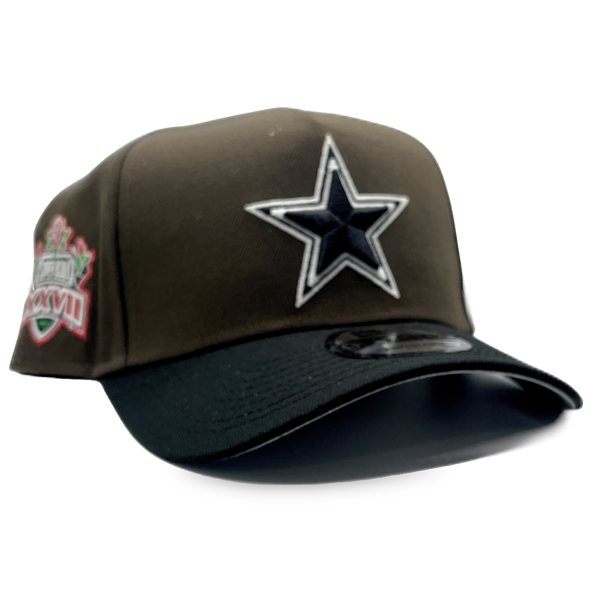 Dallas Cowboys Brown/Black New Era 9FORTY A-Frame Super Bowl XXVII Snapback Hat