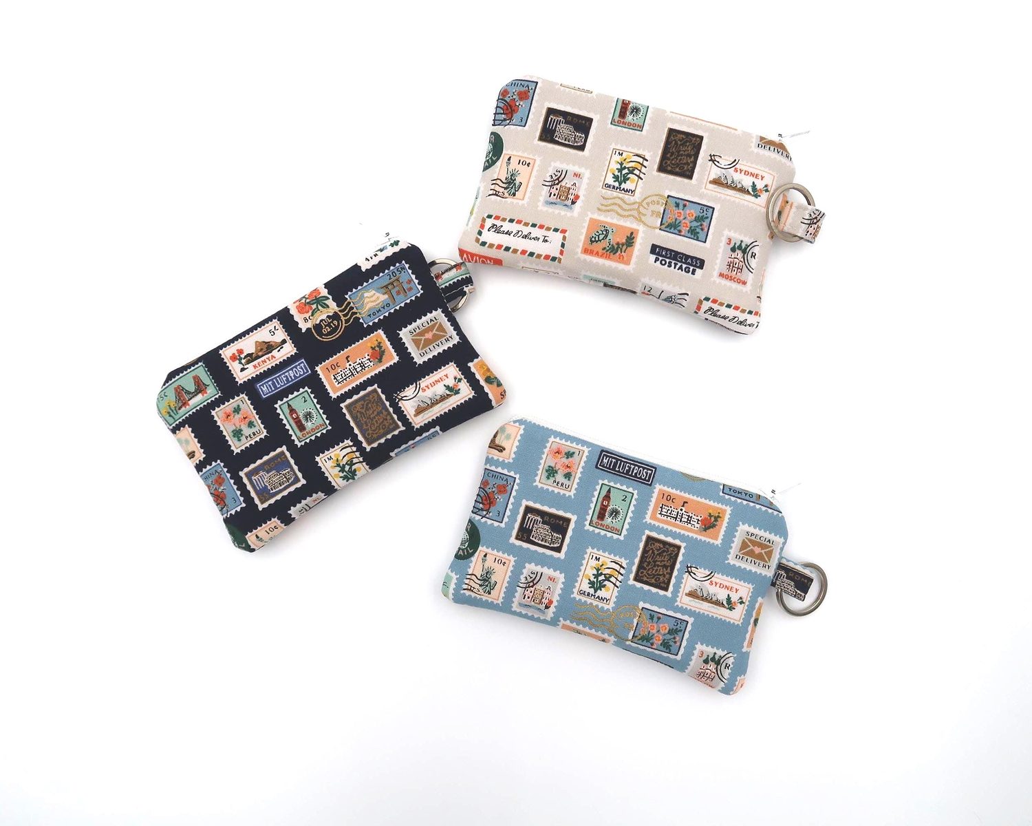 Keychain Pouch – Postage Stamps, photo 4 of 15