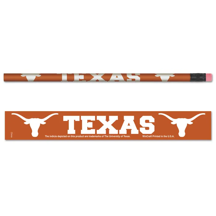 Texas Longhorns Pencil 6 Pack