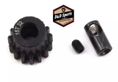 Protek RC Steel 32P Pinion Gear w/3.17mm Reducer Sleeve (Mod .8) (5mm Bore) (15T)