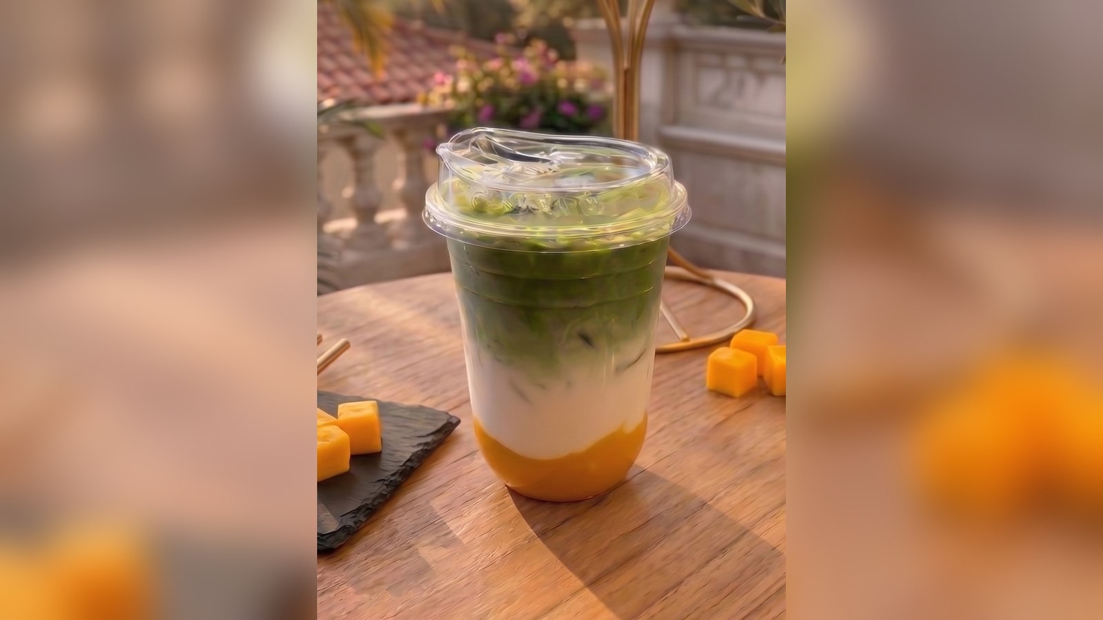 Mango Matcha Latte