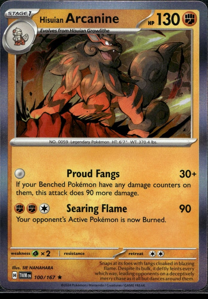 Hisuian Arcanine - SV06 100/167