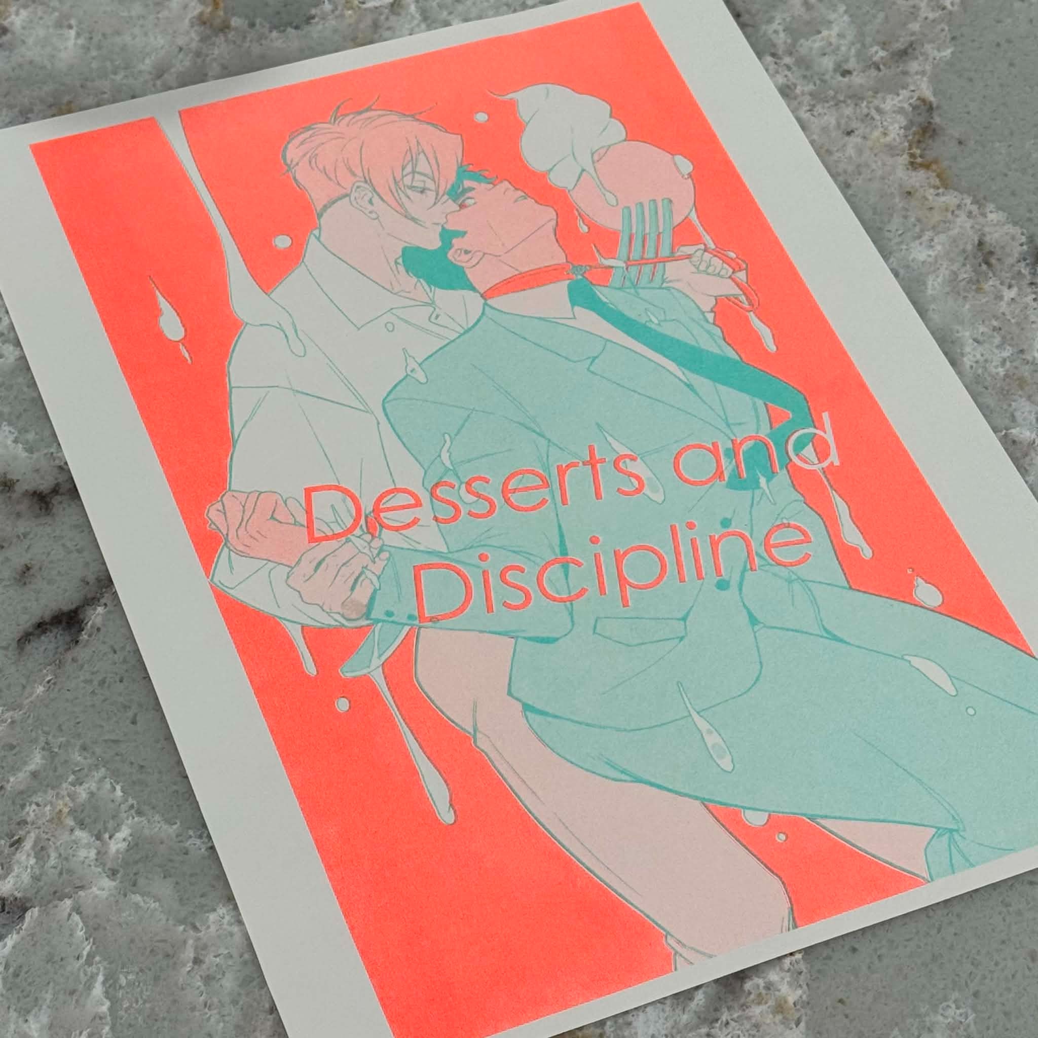 Desserts and Discipline - RISO mini poster