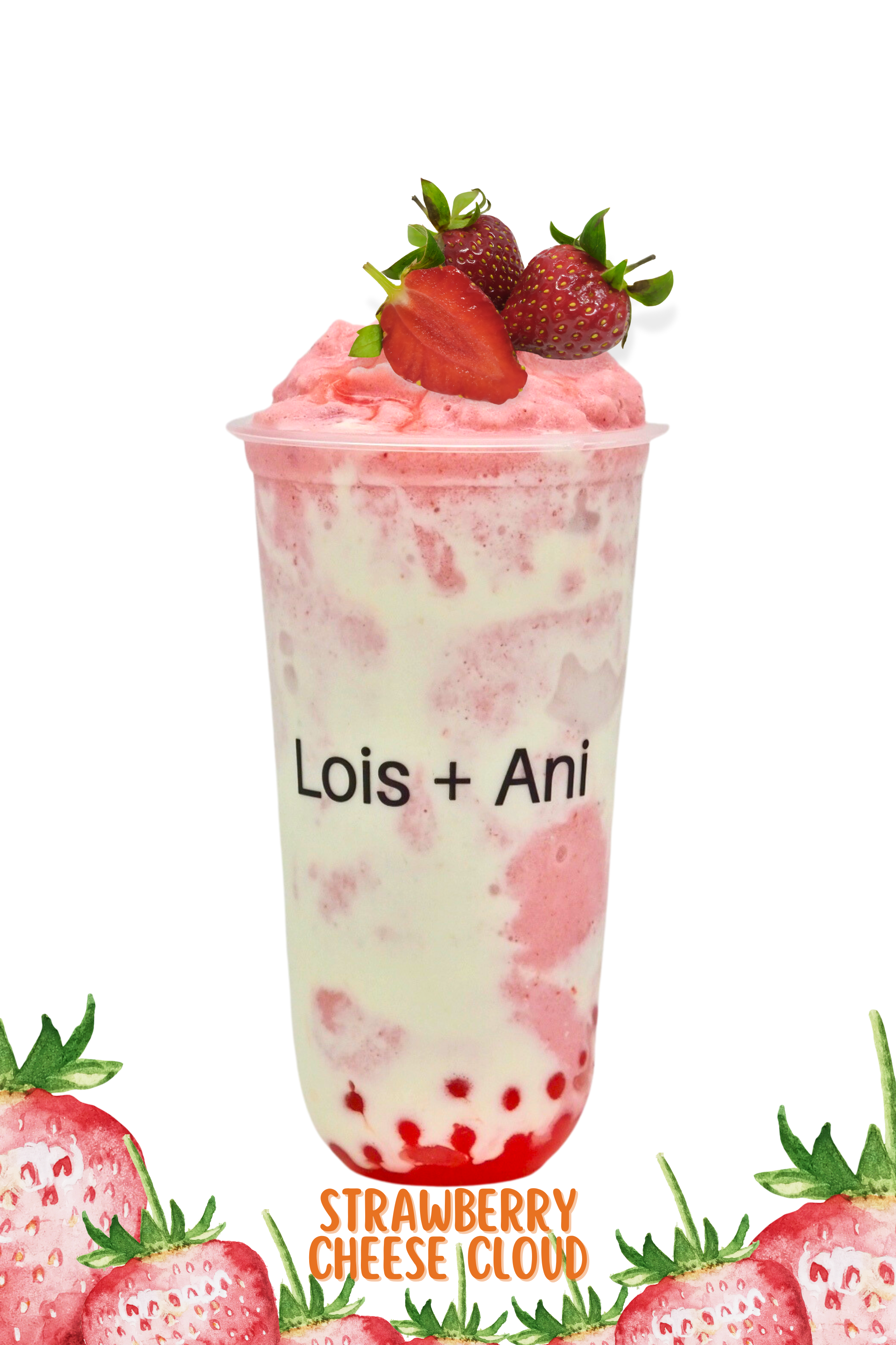 Strawberry Cheese Swirl Slushy