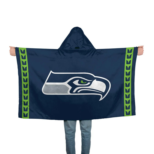 Seattle Seahawks 3x5' Hoodie Flag