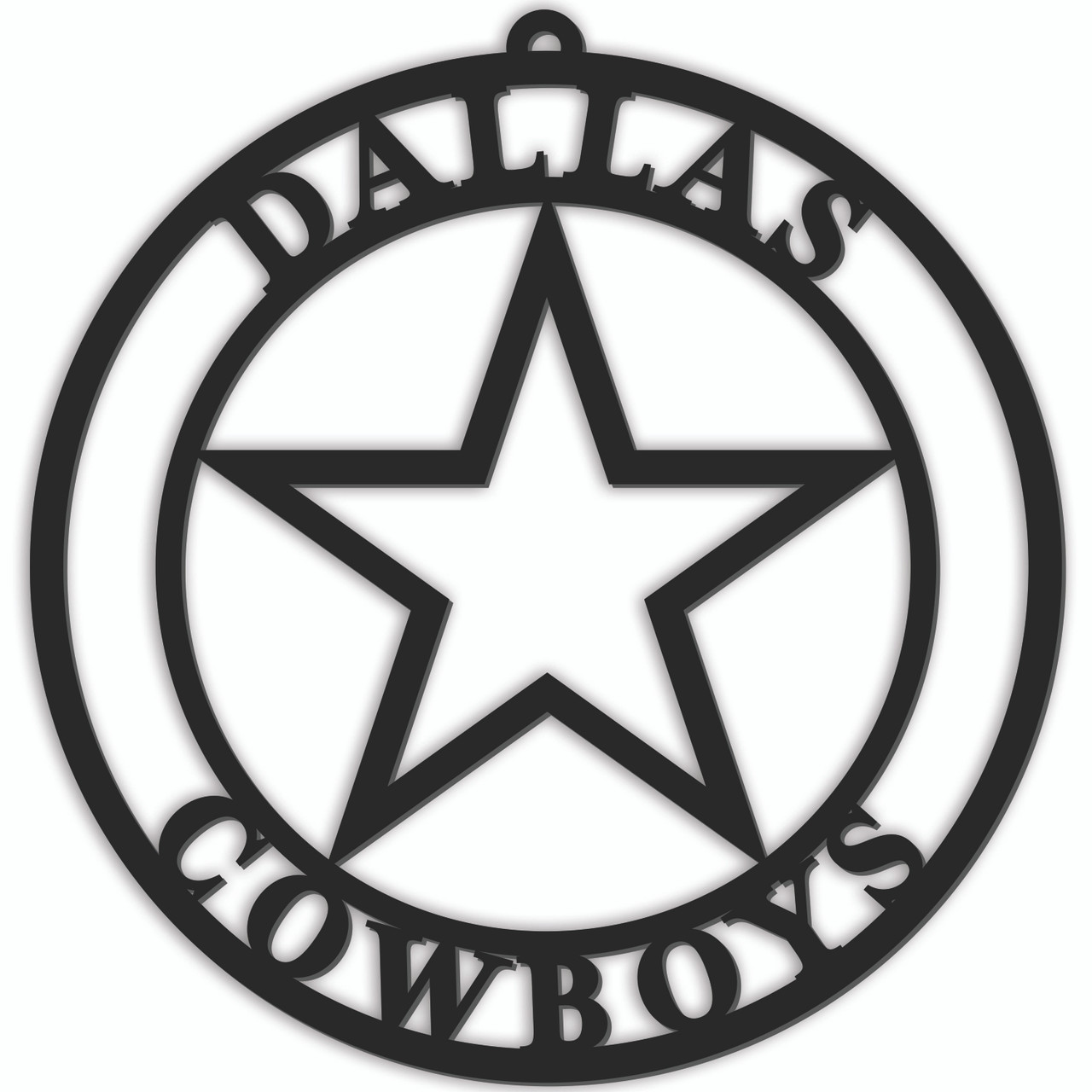 Dallas Cowboys Door Hanger Sign - 16"