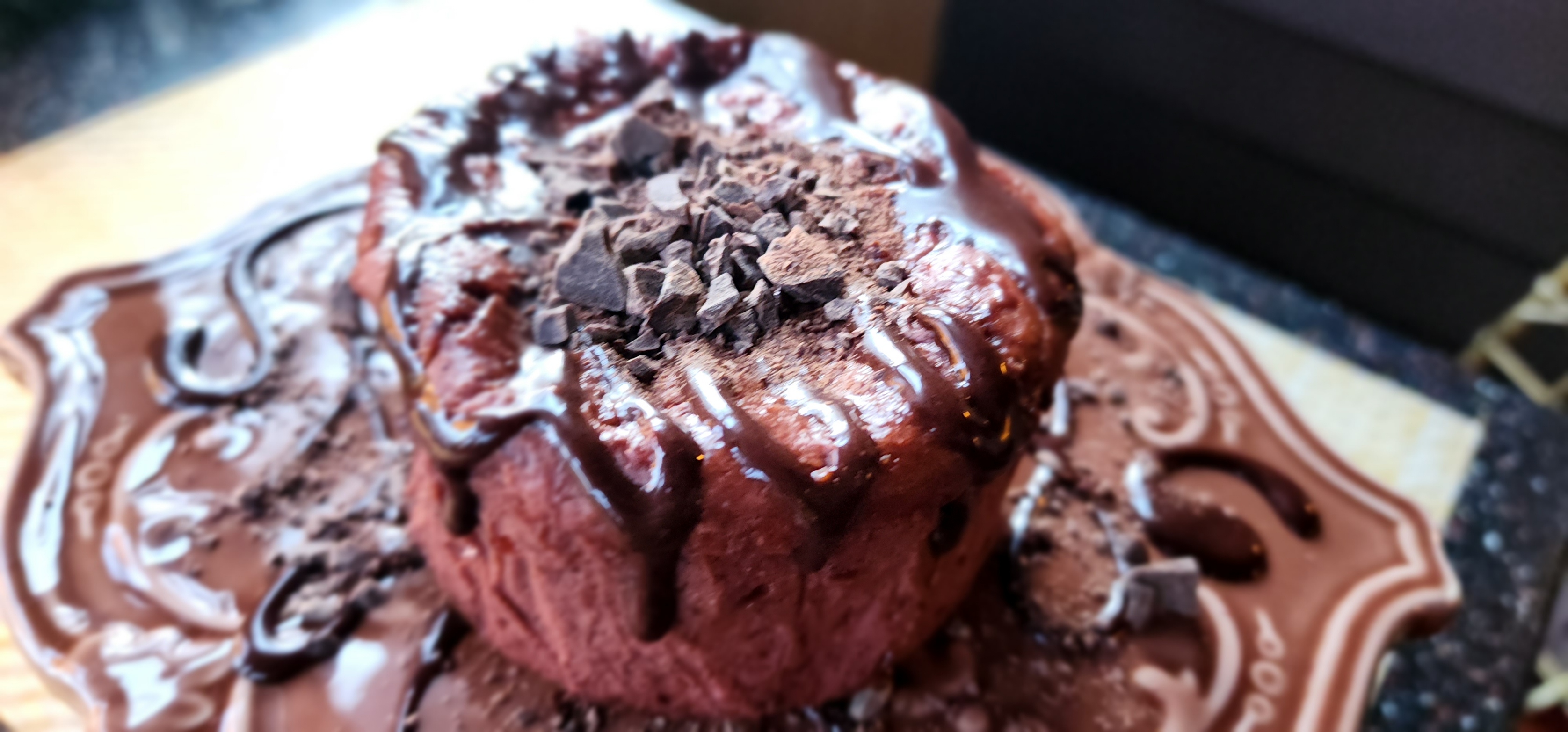 Dark Chocolate Raspberry Truffle Cheesecake