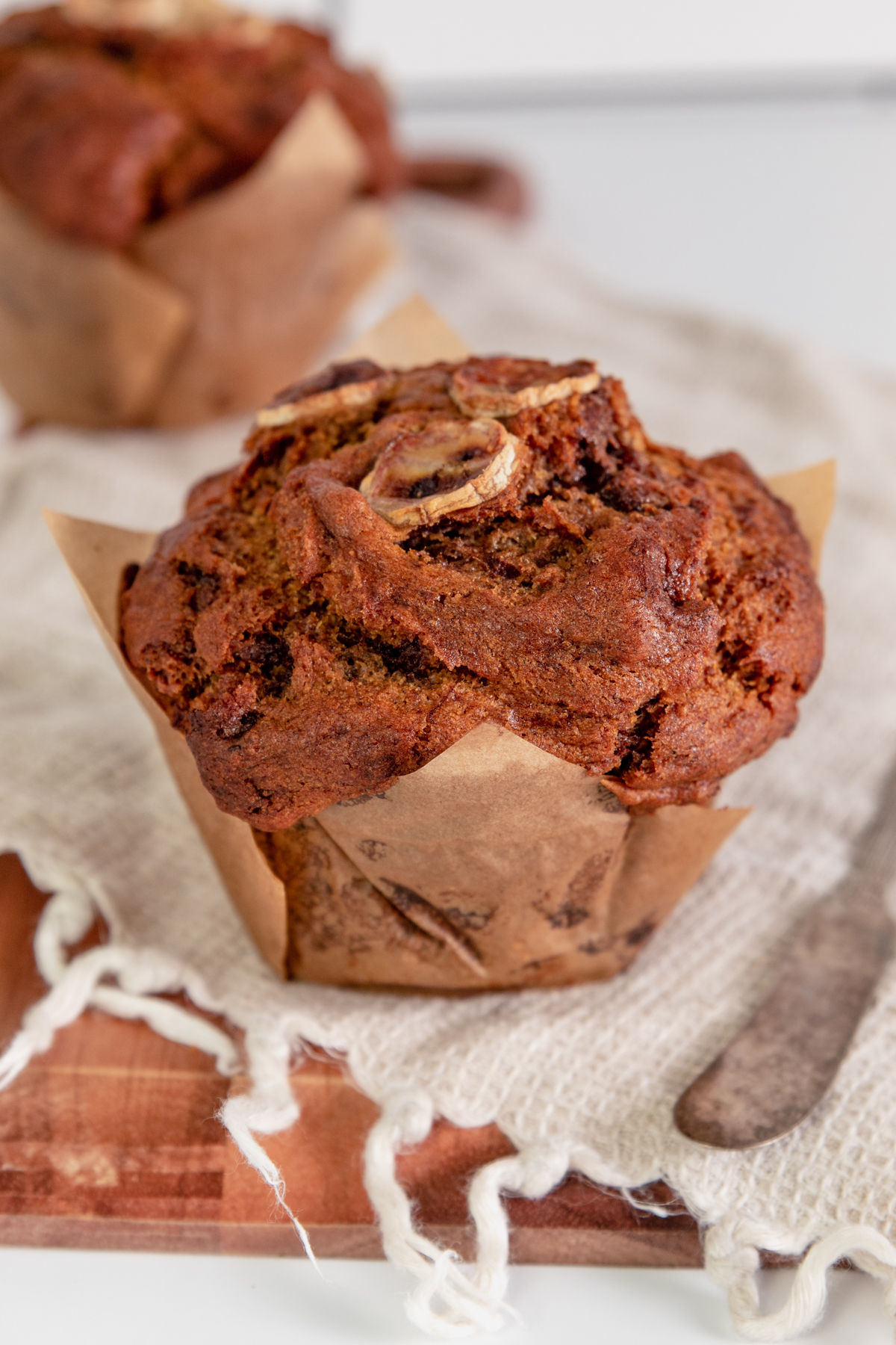 Banana Cinnamon Swirl Muffin (V)