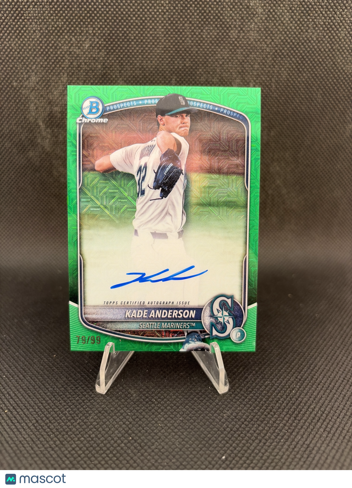 2025 Bowman Chrome Kade Anderson Green Mojo Auto /99