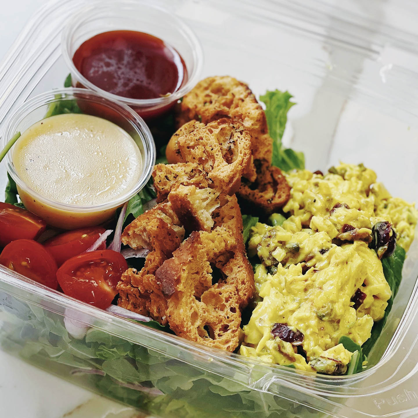 Chicken & curry salad