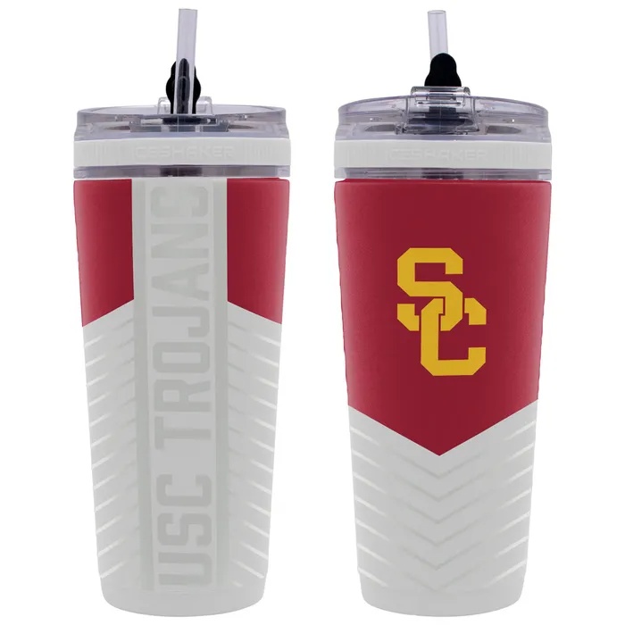 USC Trojans 4D Stainless Steel Flex Ice Shaker 26oz