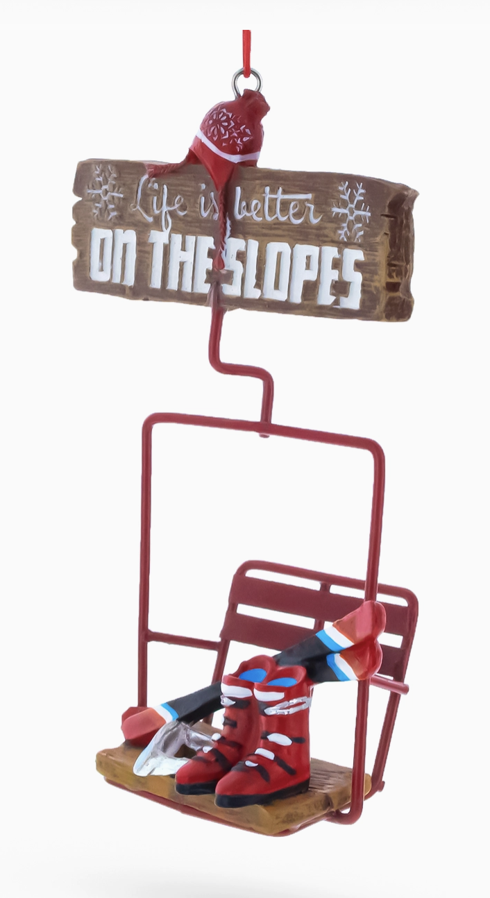 Life is Better on the Slopes Ornament