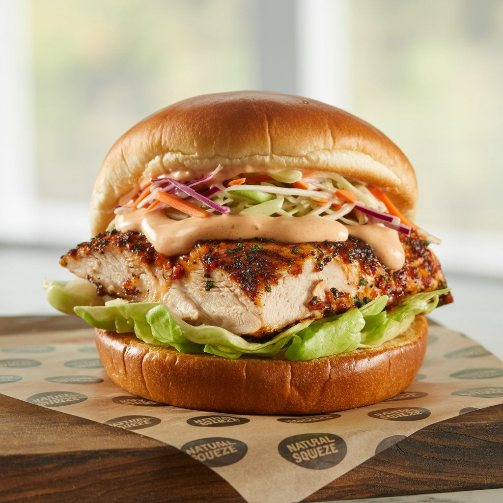 Jamaican Jerk Chicken Brioche