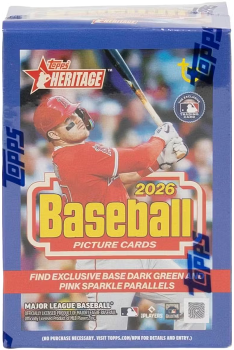 2026 Topps Heritage Baseball 8-Pack Blaster Box img