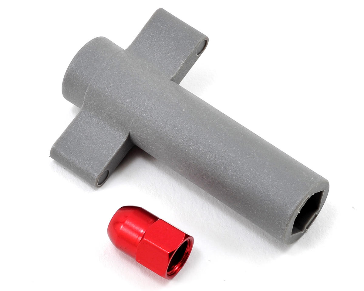 Antenna Crimp Nut Aluminum Red 5526R