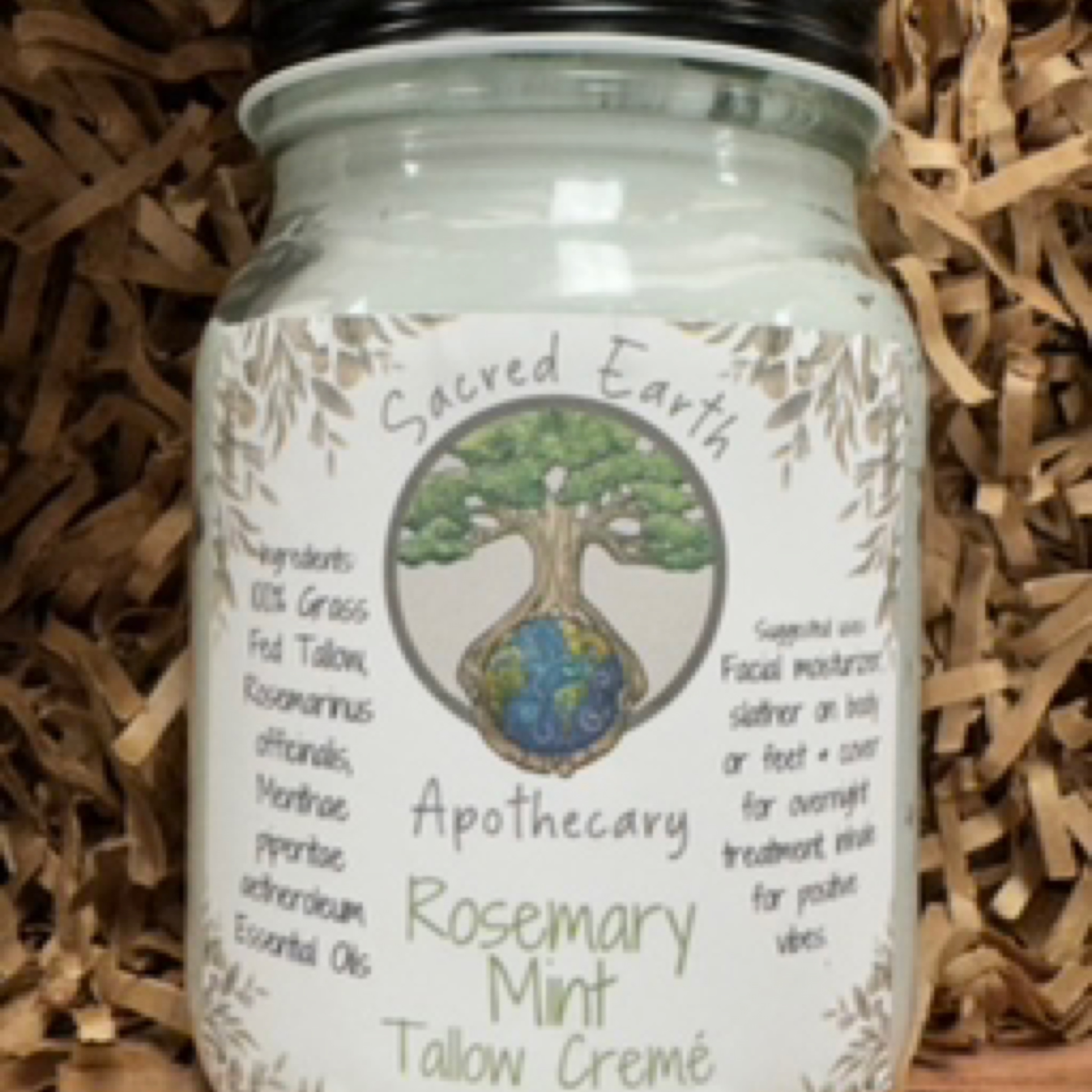 Sacred Earth Apothecary - 16oz Rosemary & Mint Tallow