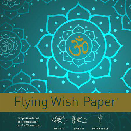 Flying Wish Paper (Golden Om)