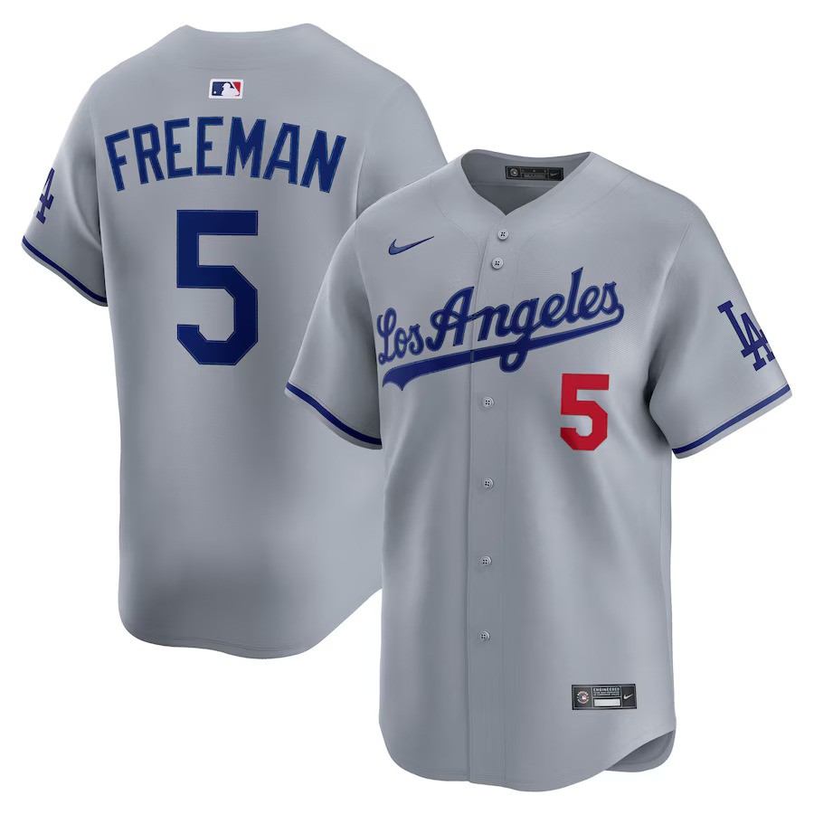 Los Angeles Dodgers Freddie Freeman #5 Nike Limited Road Jersey
