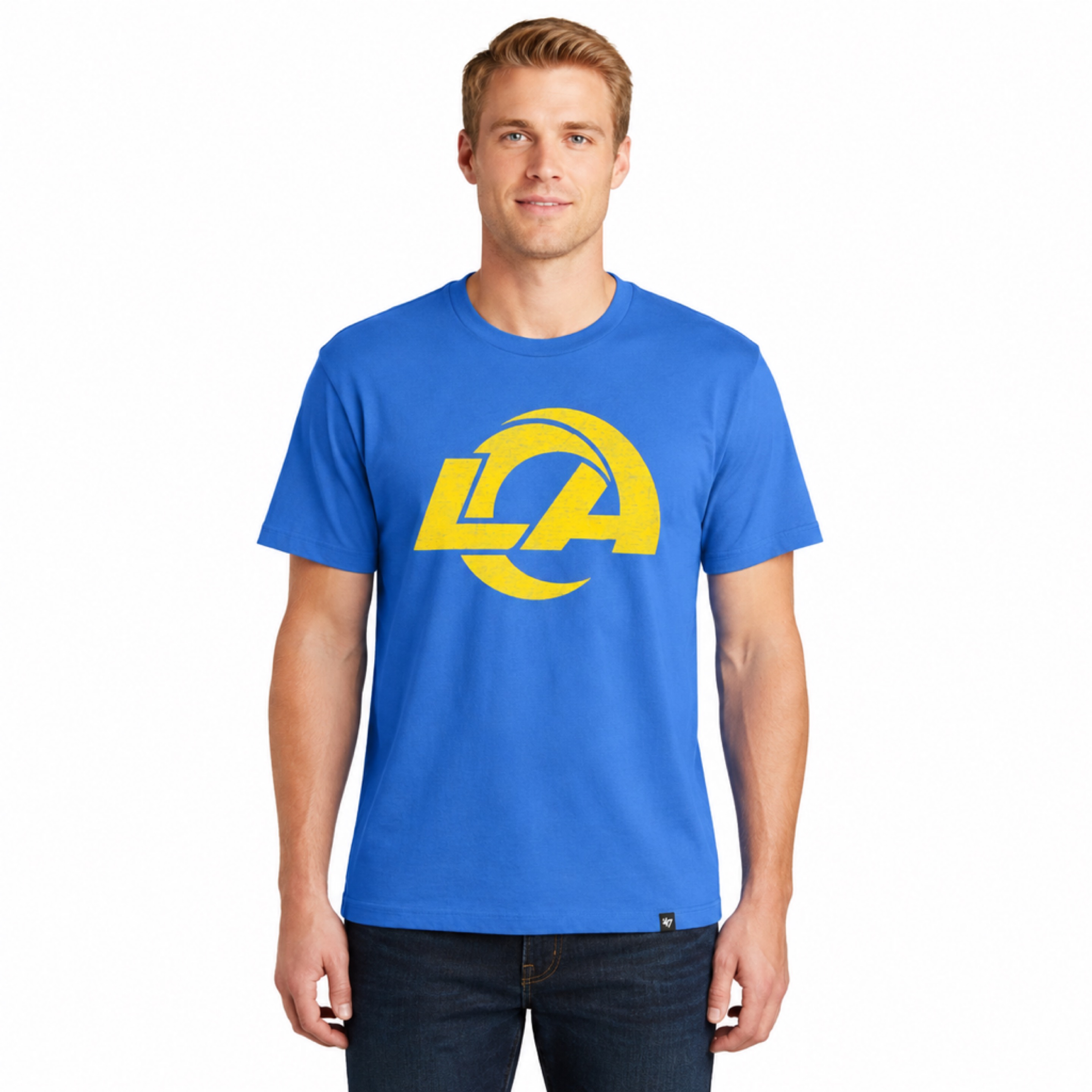Los Angeles Rams 2026 Jetty Blue '47 Brand Premier Franklin Shirt