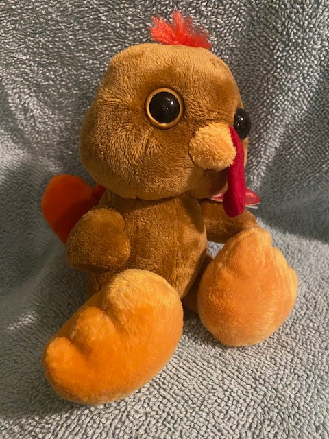 Taddle Toes AuroraTurkey 8"x5" Brown and Orange