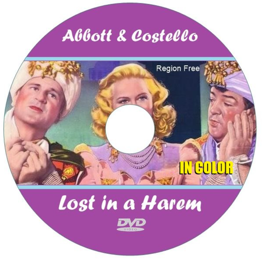 Lost in a Harem (1944) in Color. DVD