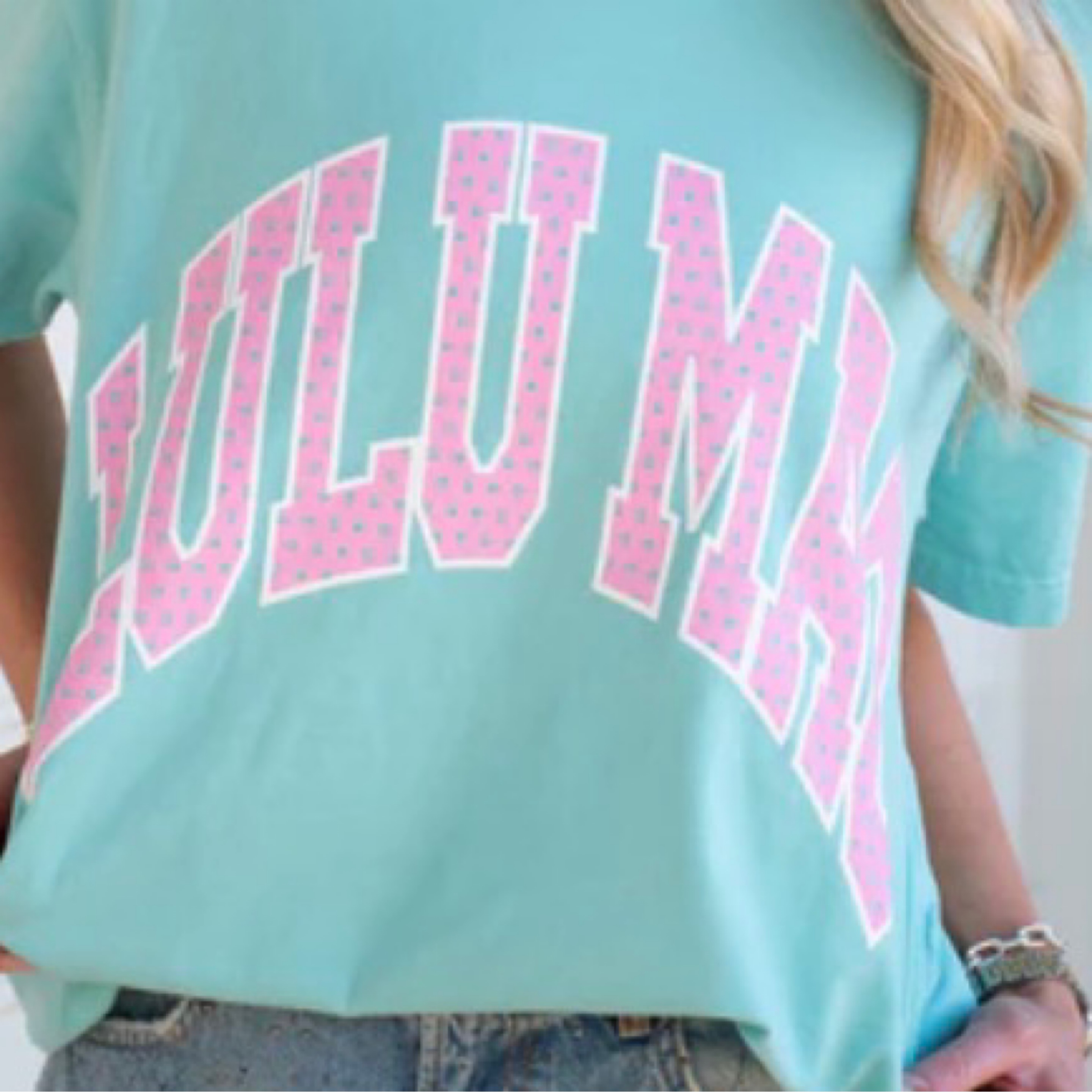 Lulumac kids polka t shirt mint — Bama Tan boutique, Tuscaloosa AL