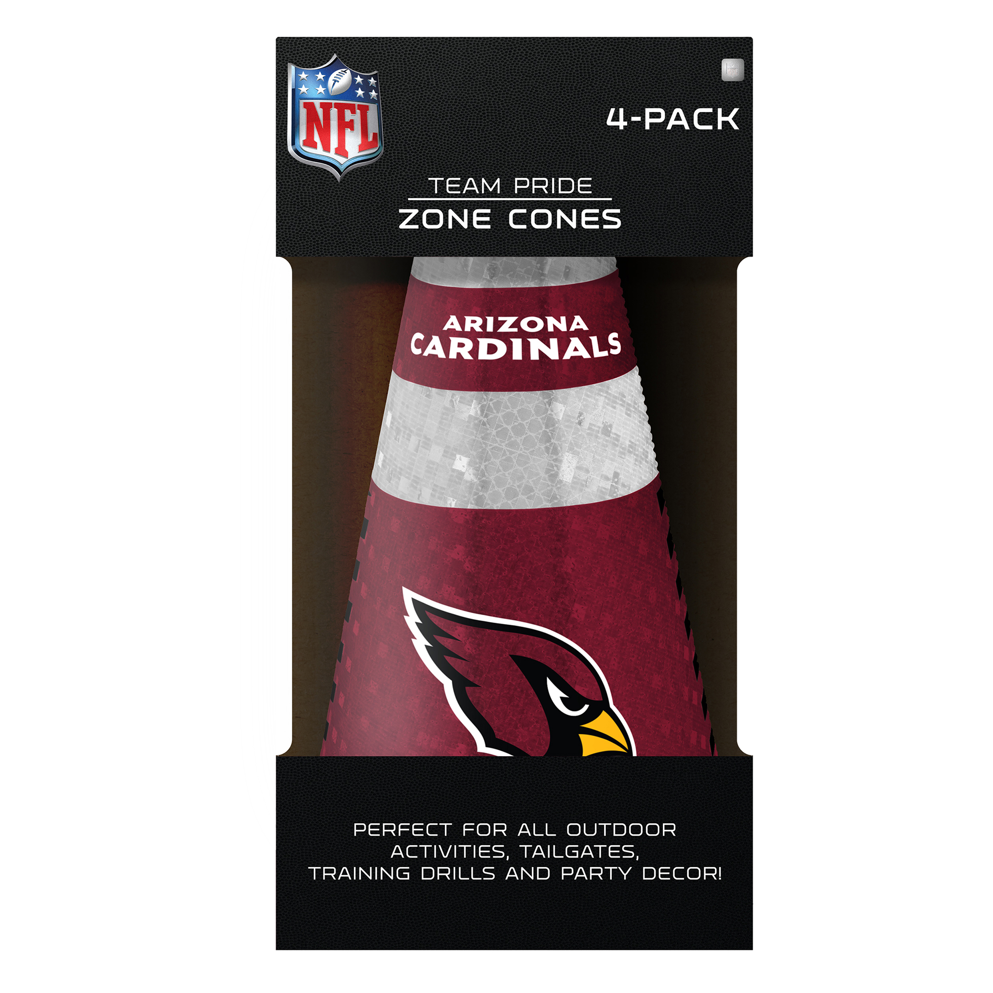 Arizona Cardinals Party Zone Cones 4 Pack