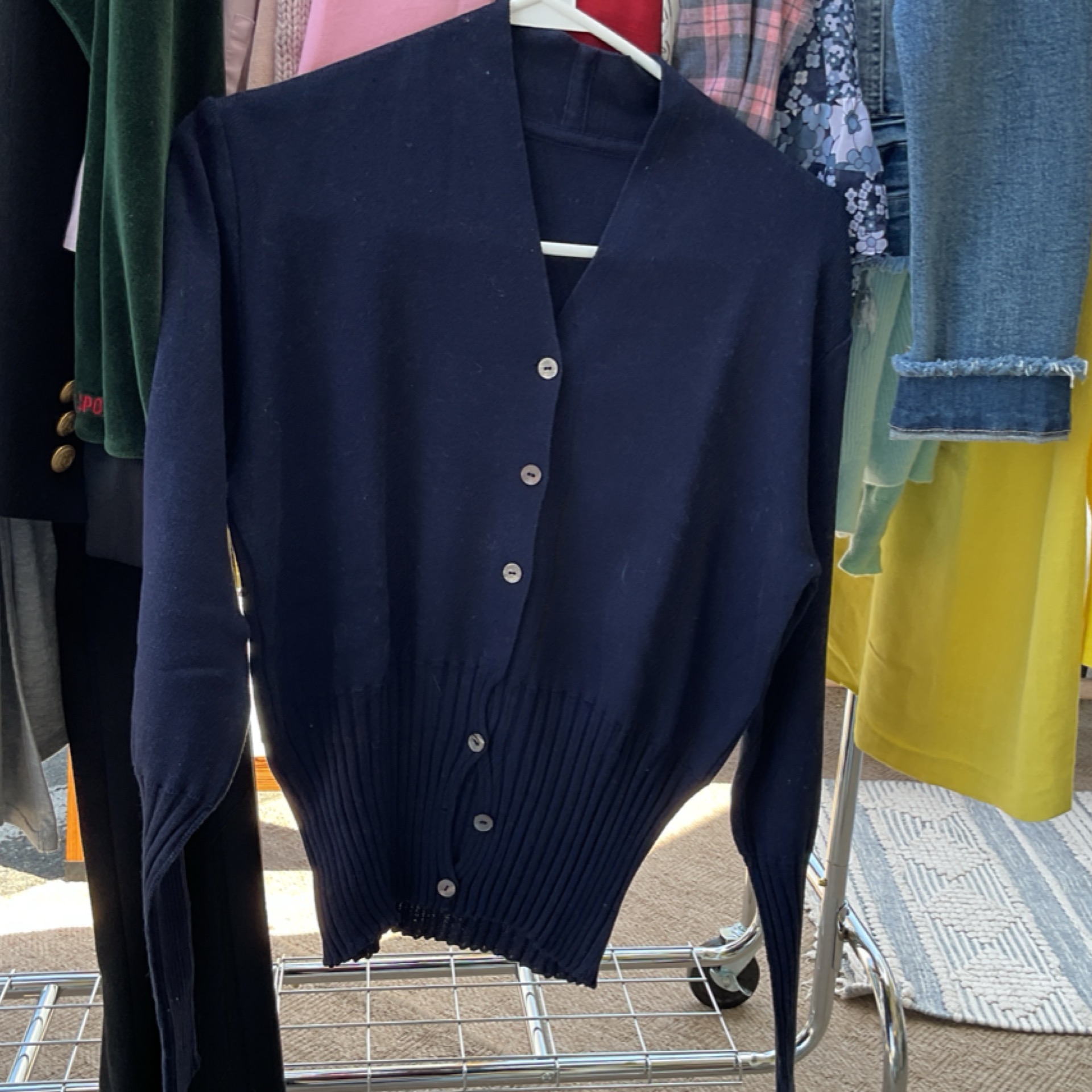 Navy blue cardigan