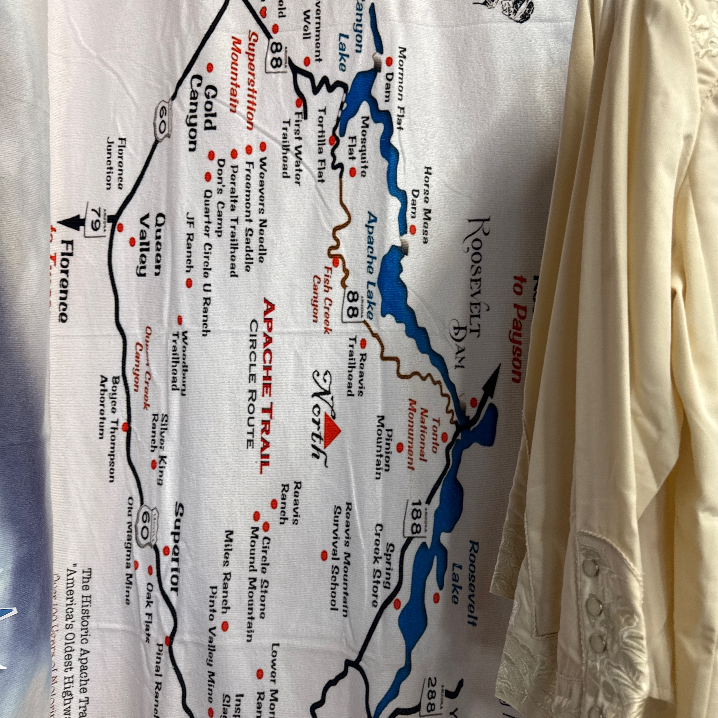 MLM Map Poly Cotton Towel