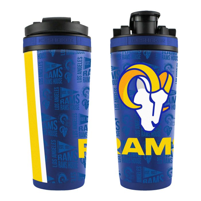 Los Angeles Rams 4D Stainless Steel Ice Shaker 26oz