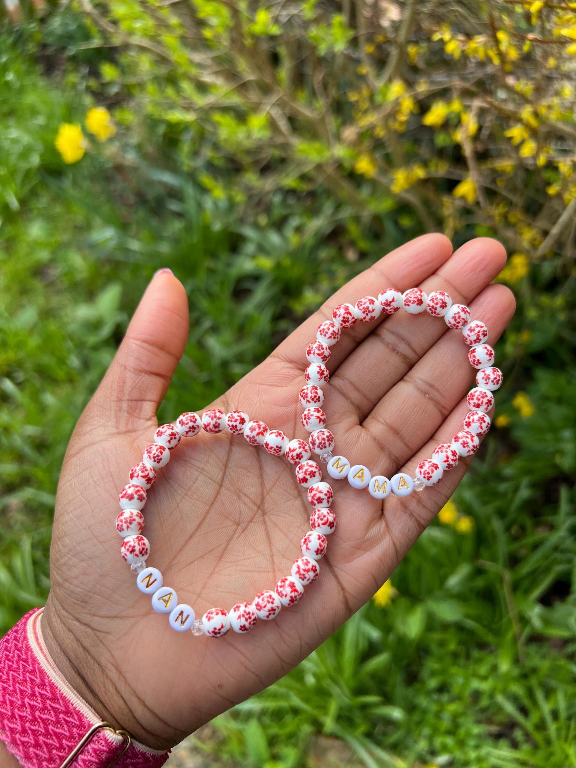 Porcelain Floral Personalised Bracelet view 4