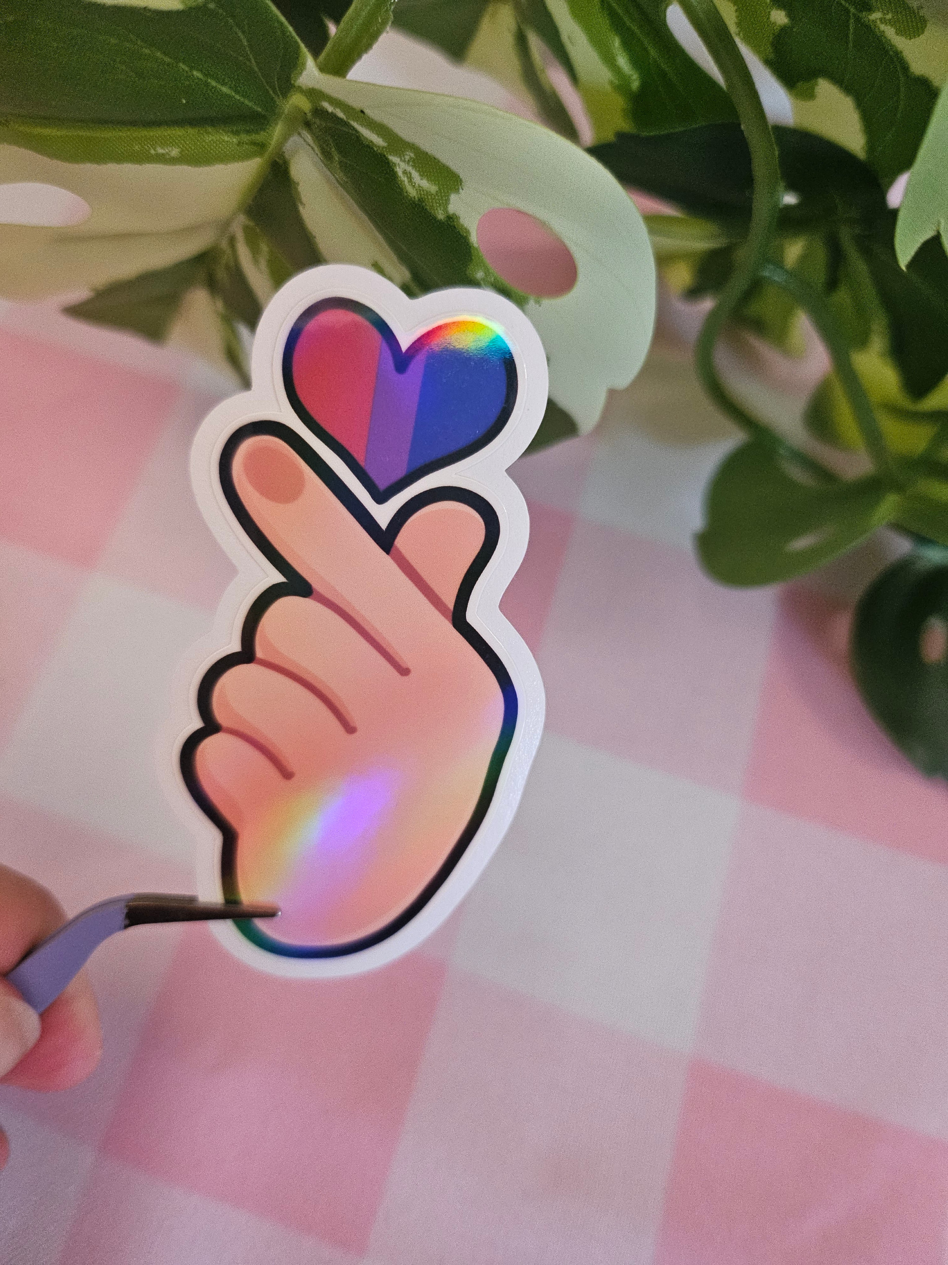 Hallyu Heart PRIDE Die Cut Sticker