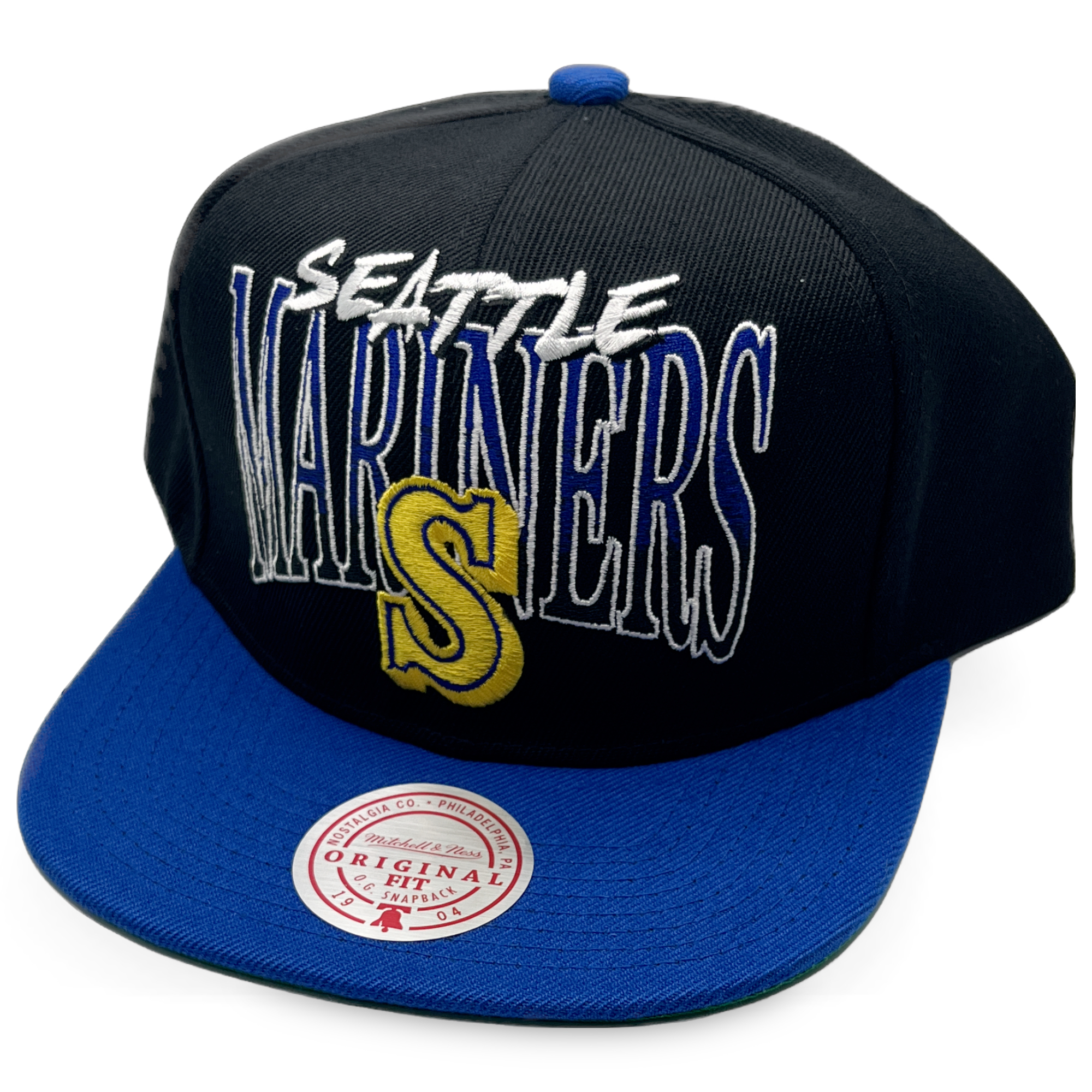 Seattle Mariners Retro Rise Up Mitchell and Ness Snapback Hat