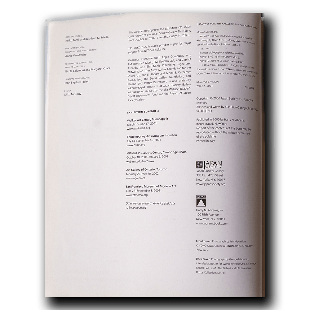 Ono, Yoko -- Yes [Book]