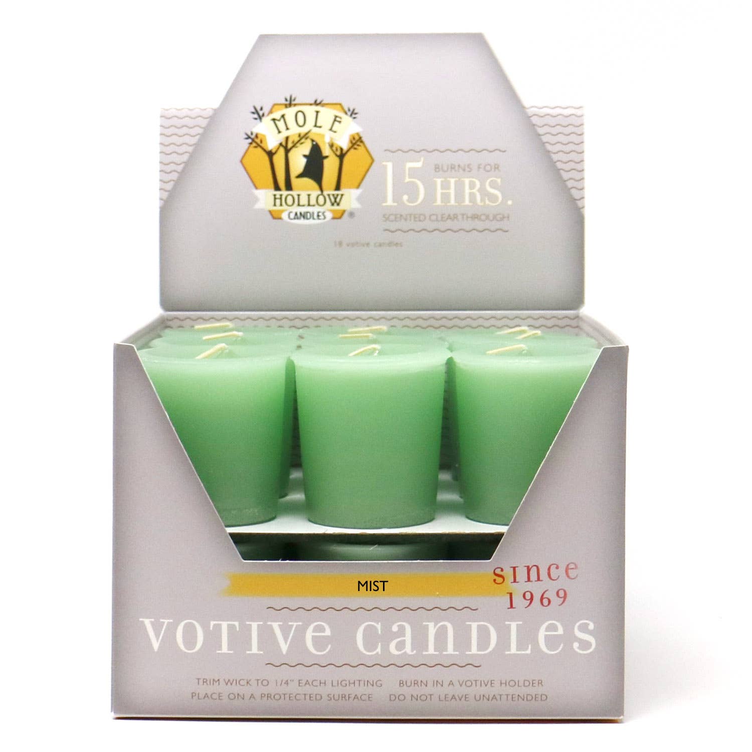 Mist Scented Votive Candles, Box of 18