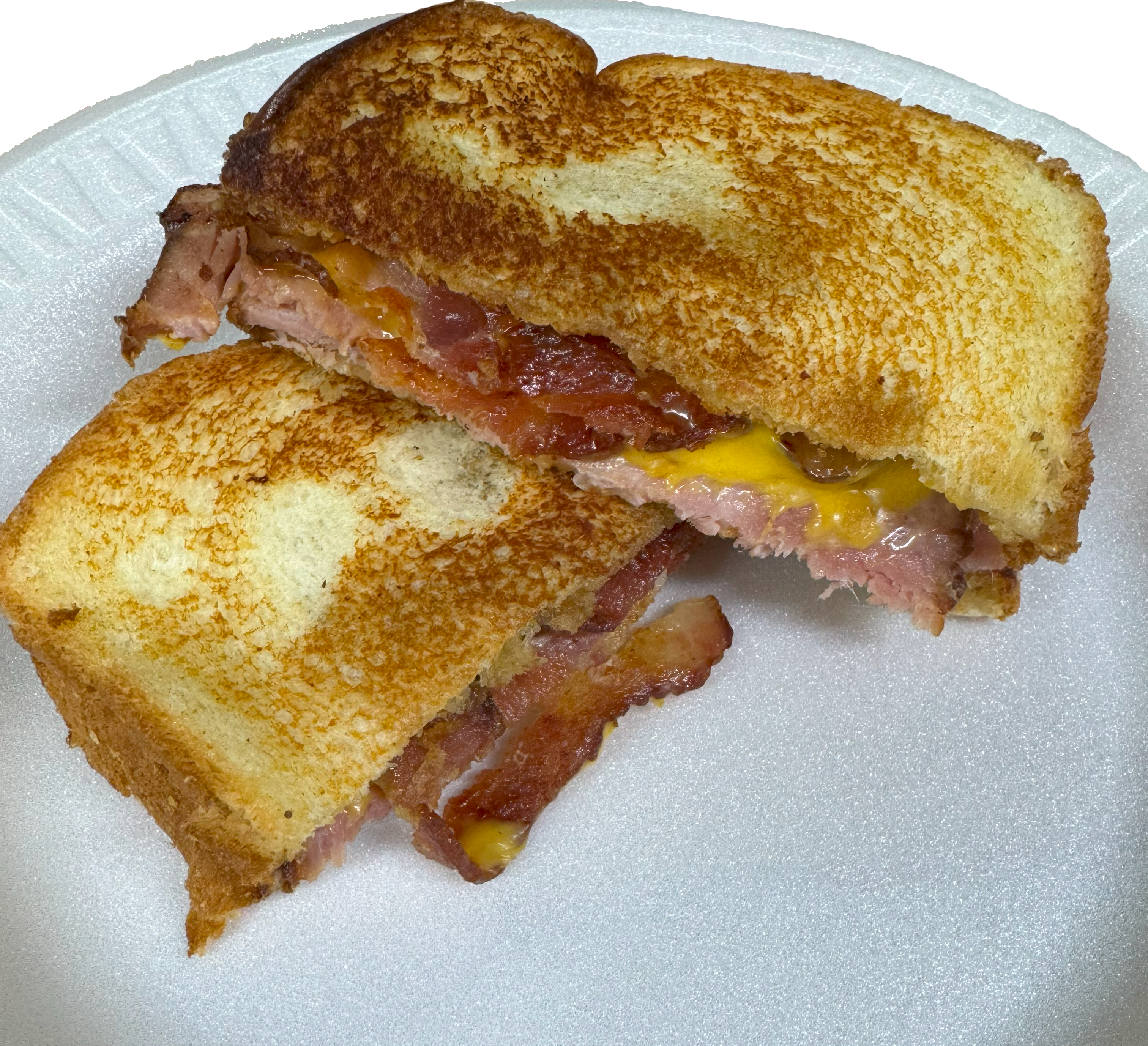 Ham, Bacon, and Cheese Melt