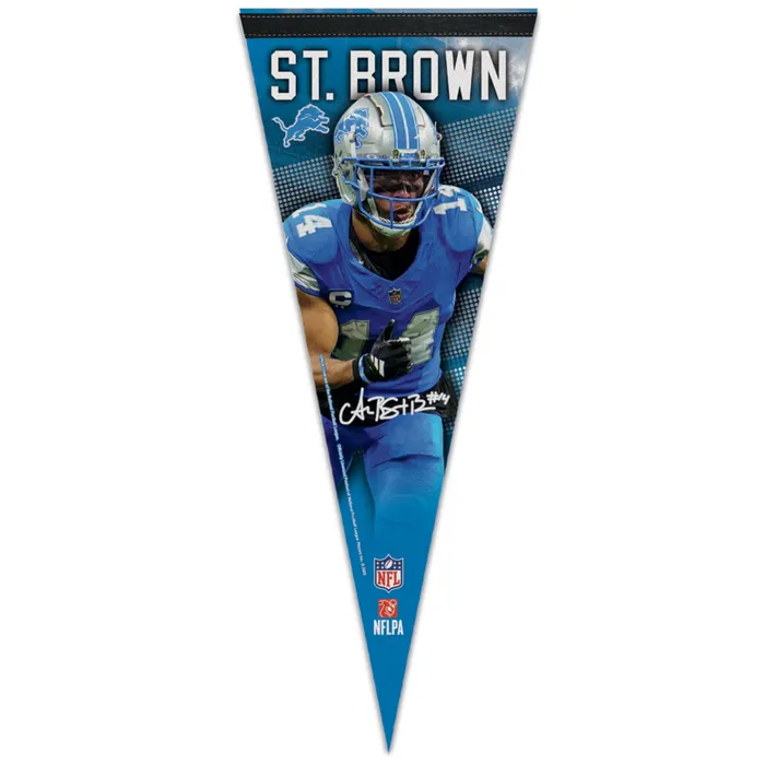 Detroit Lions Amon St. Brown Premium Pennant 12x30"